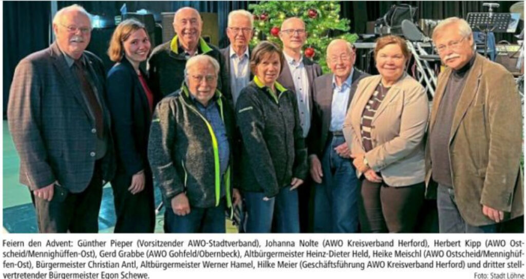 Seniorenweihnachtsfeier 2025 mit dem Shanty-Chor Binnenschiffer