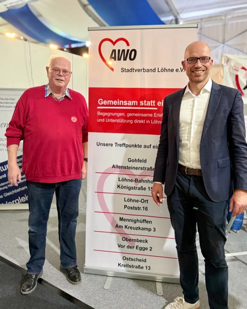 Foto auf der messe mit Christian Obrok und Günter Pieper