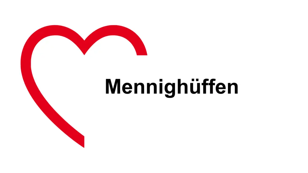 Logo mit rotem AWO-Herz und dem Ortsnamen Mennighüffen